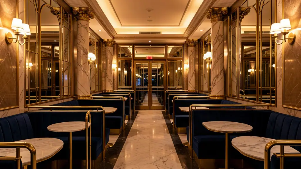 Aperçu du Modèle 09 — Brasserie art déco